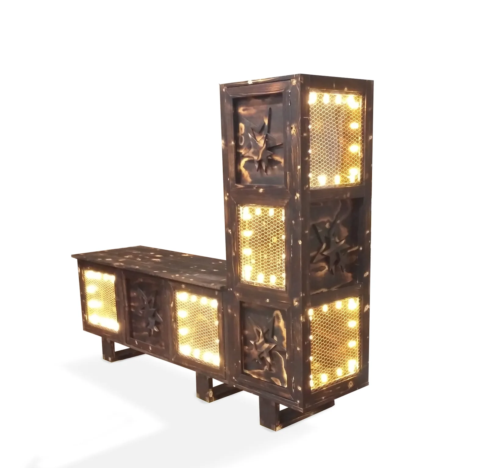Mobile luminoso intagliato