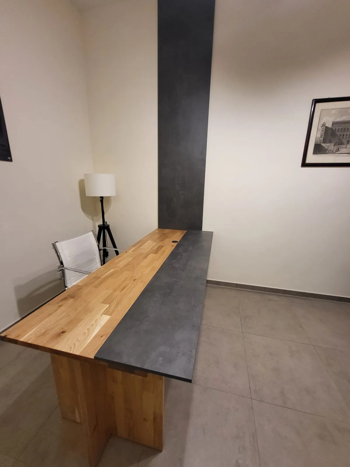 Consolle in rovere e gres
